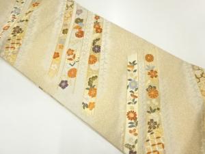 花鳥模様織出し袋帯